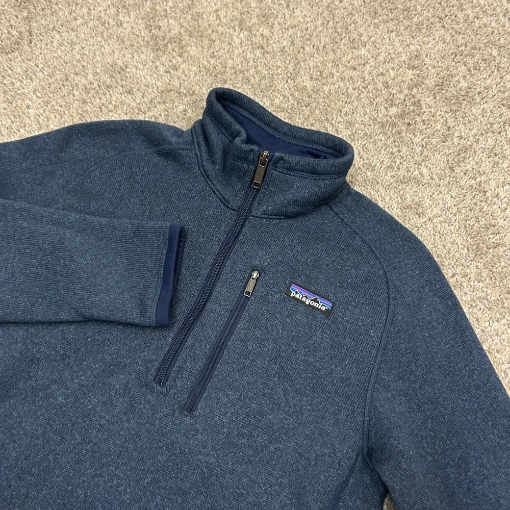 Patagonia Better Sweater 1/4 Zip Pullover Small Blue Fleece 25522‎ FA18 Mens